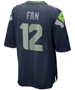 12s Seattle Seahawks Game Jersey - College Navy