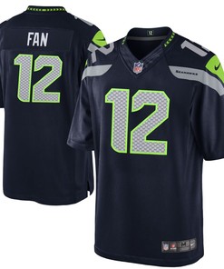 12s Seattle Seahawks Nike Youth Team Color Game Jersey - College Navy