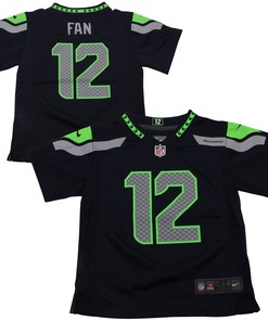 12s Seattle Seahawks Toddler Game Jersey - College Navy Nfl
