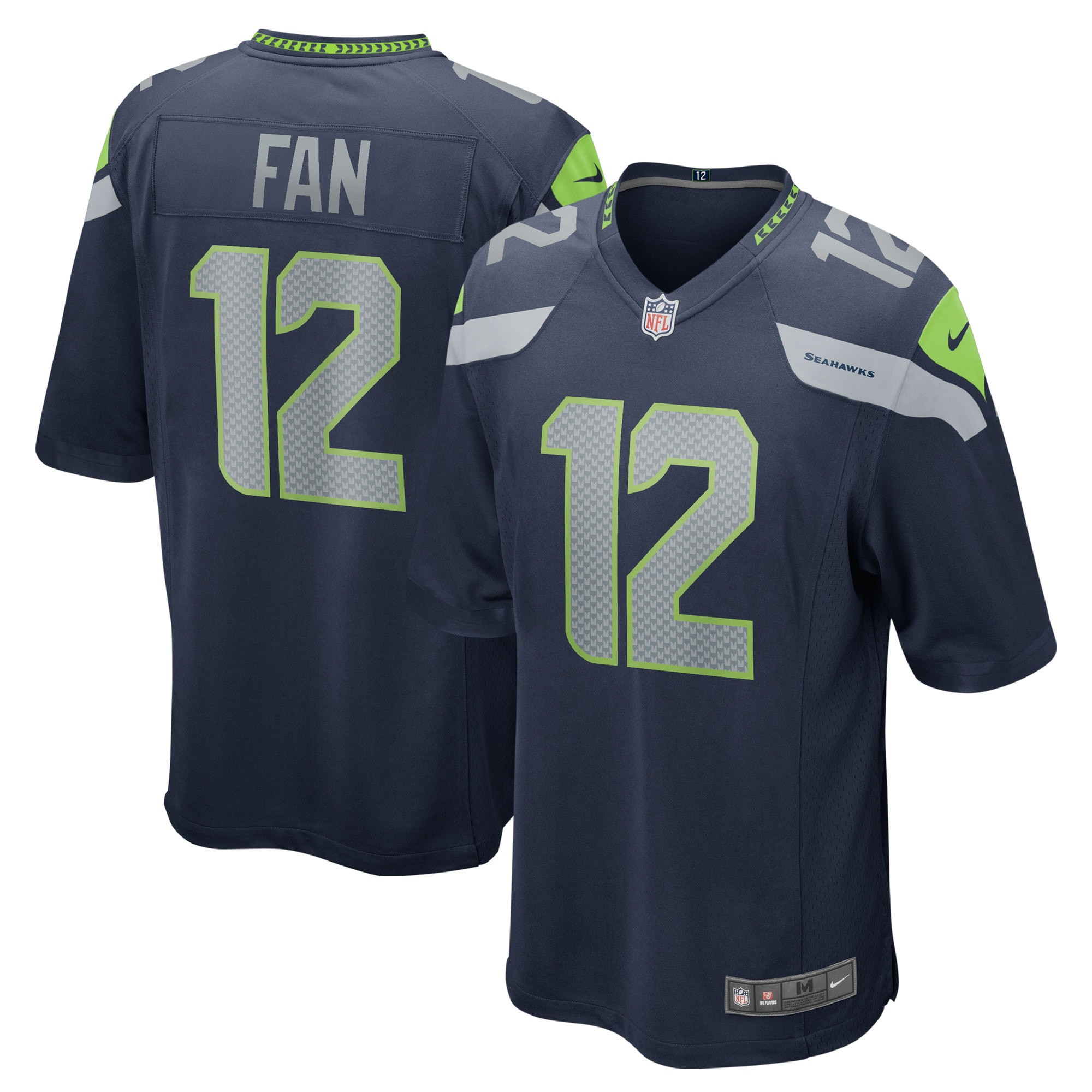 12th Fan Seattle Seahawks Game Jersey - College Navy Nfl
