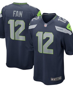 12th Fan Seattle Seahawks Game Jersey - College Navy Nfl