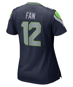 12th Fan Seattle Seahawks Women's Game Jersey - College Navy