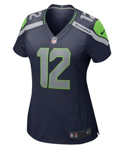 12th Fan Seattle Seahawks Women's Game Jersey - College Navy