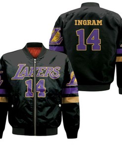 14 Brandon Ingram Lakers Jersey Inspired Style Bomber Jacket