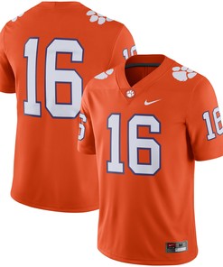 #16 Clemson Tigers Game Jersey - Orange Ncaa
