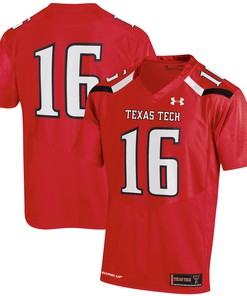 #16 Texas Tech Red Raiders Under Armour Replica Jersey - Red Ncaa