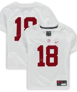 #18 Alabama Crimson Tide Preschool Untouchable Football Team Jersey - White Ncaa