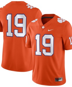 #19 Clemson Tigers Game Jersey - Orange Ncaa