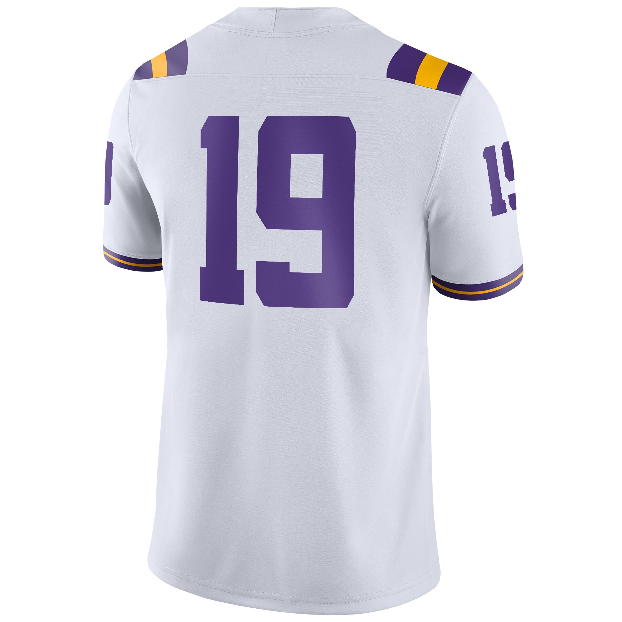 #19 LSU Tigers Game Men Jersey - White