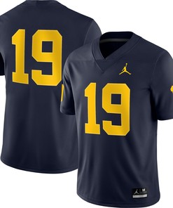 #19 Michigan Wolverines Jordan Brand Game Jersey - Navy Ncaa