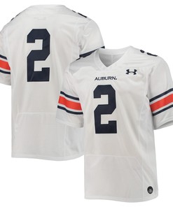 #2 Auburn Tigers Under Armour Team Premier Football Jersey - White Ncaa