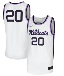 #20 Kansas State Wildcats Team Replica Basketball Jersey - White Ncaa