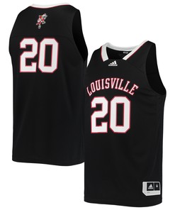 #20 Louisville Cardinals Adidas Reverse Retro Jersey - Black Ncaa