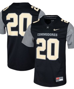 #20 Vanderbilt Commodores Football Jersey - Black Ncaa