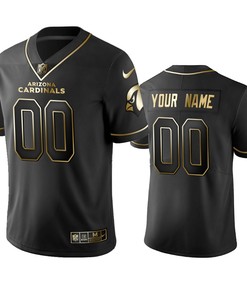 2019 Arizona Cardinals Custom Black Golden Edition Vapor Untouchable Limited Jersey - Mens