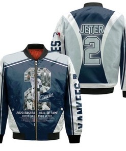 2020 Baseball Hall Of Fame Derek Sanderson Jeter New York Yankees 2 3D Allover Gift For Yankees Fans Bomber Jacket