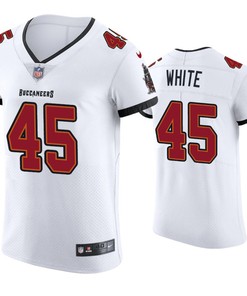 2020 Mens Tampa Bay Buccaneers Devin White Vapor Elite Jersey White