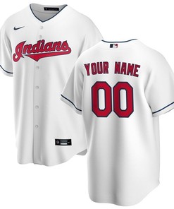 2020 Mlb Personalized Custom Cleveland Guardians White Jersey