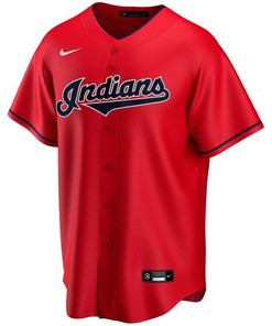 2020 Mlb Personalized Custom Red Cleveland Guardians Custom Jersey