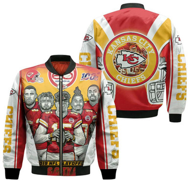 2021 Super Bowl Kansas City Chiefs Afc West Division Champions Bomber Jacket Model 64