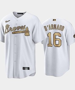2022-23 All-Star Game NL Atlanta Braves Jersey, White 16 Travis d'Arnaud Jersey