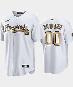 2022-23 All-Star Game NL Atlanta Braves White 00 Custom Jersey
