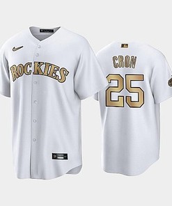 2022-23 All-Star Game NL Colorado Rockies White 25 C.J. Cron Jersey