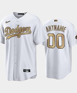 2022-23 All-Star Game NL Los Angeles Dodgers White 00 Custom Jersey