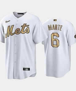 2022-23 All-Star Game NL New York Mets White 6 Starling Marte Jersey