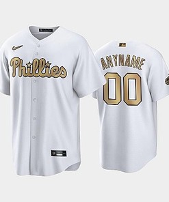 2022-23 All-Star Game NL Philadelphia Phillies White 00 Custom Jersey