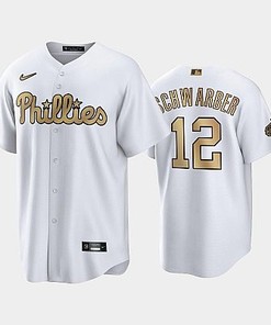 2022-23 All-Star Game NL Philadelphia Phillies White 12 Kyle Schwarber Jersey