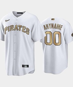 2022-23 All-Star Game NL Pittsburgh Pirates White 00 Custom Jersey