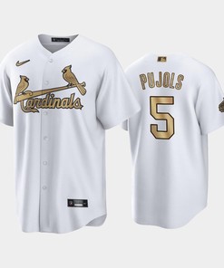 2022-23 All-Star Game NL St. Louis Cardinals White 5 Albert Pujols Jersey
