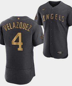 2022-23 All-Star Los Angeles Angels Andrew Velazquez Charcoal Jersey
