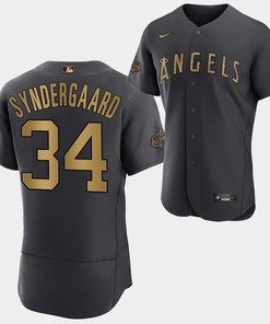 2022-23 All-Star Los Angeles Angels Noah Syndergaard Charcoal Jersey
