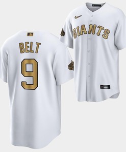 2022-23 All-Star San Francisco Giants Brandon Belt 9 White Jersey