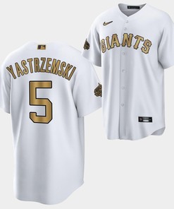 2022-23 All-Star San Francisco Giants Mike Yastrzemski 5 White Jersey