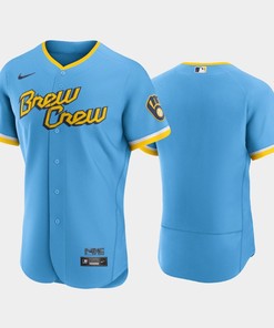 2022-23 City Connect Milwaukee Brewers Jersey - Powder Blue