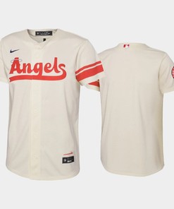 2022-23 City Connect Youth Los Angeles Angels Jersey - Cream