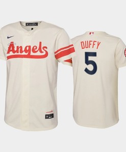 2022-23 City Connect Youth Los Angeles Angels Matt Duffy 5 Matt Duffy Jersey - Cream