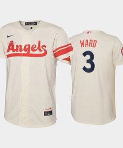 2022-23 City Connect Youth Los Angeles Angels Taylor Ward 3 Taylor Ward Jersey - Cream