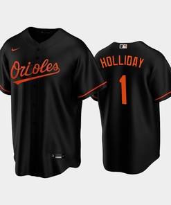 2022-23 Draft Baltimore Orioles Jackson Holliday 1 Black Alternate Jersey