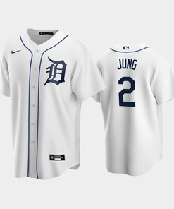 2022-23 Draft Detroit Tigers Jace Jung 2 White Home Jersey