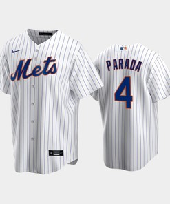 2022-23 Draft New York Mets Kevin Parada 4 White Home Jersey