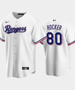 2022-23 Draft Texas Rangers Kumar Rocker 80 White Home Jersey