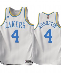 2022-23 Los Angeles Lakers D.J. Augustin 4 White Classic Edition Jersey