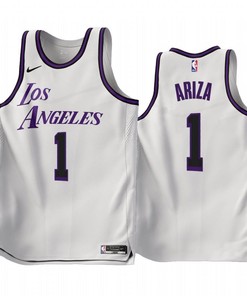 2022-23 Los Angeles Lakers Trevor Ariza 1 White City Edition Jersey - Men Jersey