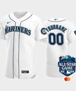 2023 All-Star Game Seattle Mariners 00 Custom White Jersey