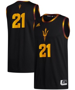 #21 Arizona State Sun Devils Adidas Swingman Jersey - Black Ncaa