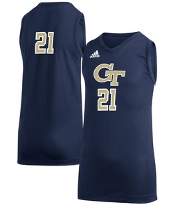 #21 Georgia Tech Yellow Jackets Adidas Game Jersey - Navy Ncaa